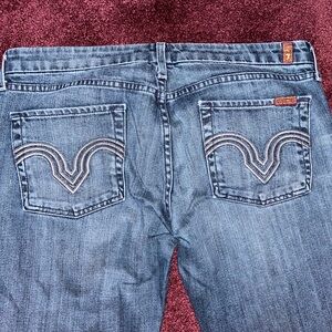 Women’s 7 for All Mankind Straight Leg Lower Rise Jeans Size 32 (Women’s 12/14)